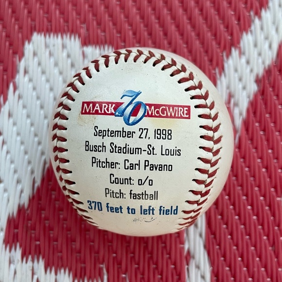 Mark McGuire Baseball - Picture 2 of 4